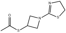 3-Acetylthio-1-(1,3-thiazolin-2-yl)azetidine Struktur