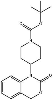 N-BOC-1-(4-哌啶基)-1,2-二氢-4H-3,1-苯并噁嗪-2-酮,162045-30-9,结构式
