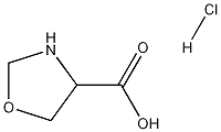 Oxazolidine-4-carboxylic acid hydrochloride 化学構造式