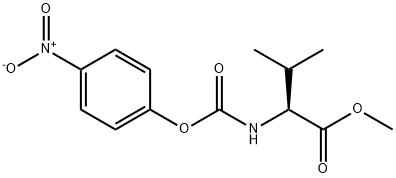 N-(4-Nitrophenoxycarbonyl)-L-valine Methyl Ester 结构式