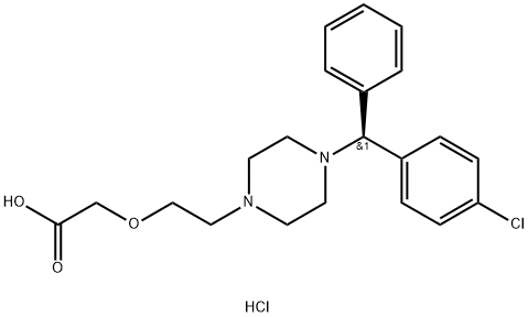 (S)-Cetirizine Dihydrochloride Struktur