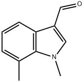 1,7-dimethyl-1H-indole-3-carbaldehyde Structure