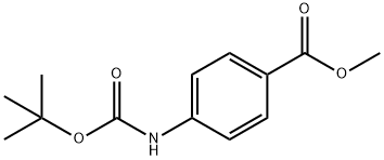 methyl 4-(tert-butoxycarbonylamino)benzoate Struktur