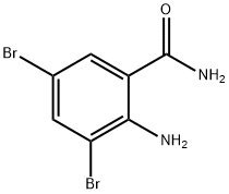 2-Amino-3,5-dibromobenzamide Struktur