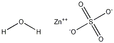 Zinc sulfate hydrate Struktur