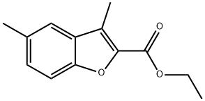 Ethyl 3,5-dimethylbenzofuran-2-carboxylate 化学構造式