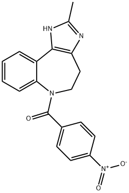 (4,5-Dihydro-2-methylimidazo[4,5-d][1]benzazepin-6(1H)-yl)(4-nitrophenyl)methanone Struktur