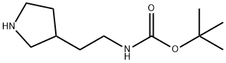 tert-butyl 2-(pyrrolidin-3-yl)ethylcarbamate Structure