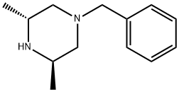 (3R,5R)-1-苄基-3,5-二甲基哌嗪,170211-03-7,结构式