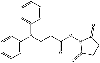 2,5-二氧吡咯烷-1-基3-(二苯基膦基)丙酸酯,170278-50-9,结构式