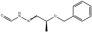 (S)-[2-(Benzyloxy)propylidene]hydrazinecarboxaldehyde Struktur