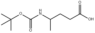 N-Boc-4-aminopentanoic Acid Structure