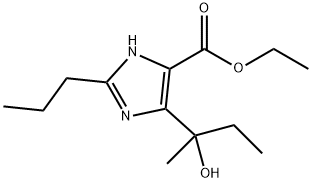 4-(1-Hydroxy-1-methylpropyl)-2-propyl-1H-Imidazole-5-carboxylic acidethylester Struktur