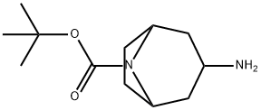 3-アミノ-8-アザビシクロ[3.2.1]オクタン-8-カルボン酸TERT-ブチル 化学構造式