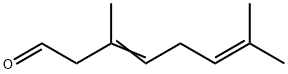 3,6-Octadienal, 3,7-dimethyl- Struktur