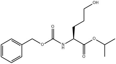 L-Norvaline, 5-hydroxy-N-[(phenylmethoxy)carbonyl]-, 1-methylethyl ester Structure