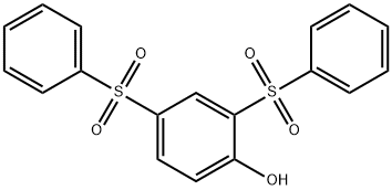 2,4-Bis(phenylsulfonyl)phenol Structure