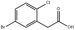 2-(5-bromo-2-chlorophenyl)acetic acid Struktur