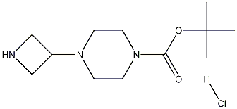 tert-butyl 4-(azetidin-3-yl)piperazine-1-carboxylate hydrochloride Structure