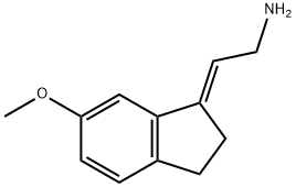 (2E)-2-(2,3-Dihydro-6-methoxy-1H-inden-1-ylidene)ethanamine Structure