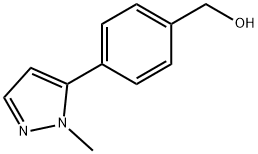 [4-(1-Methyl-1H-pyrazol-5-yl)phenyl]methanol Structure
