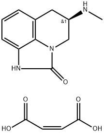 (R)-5,6-Dihydro-5-(methylamino)-4H-imidazo[4,5,1-ij]quinolin-2(1H)-one (Z)-2-butenedioate 结构式
