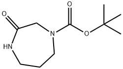 3-氧代-1,4-二氮杂环庚烷-1-甲酸叔丁酯,179686-38-5,结构式