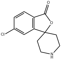 6-氯螺[异苯并呋喃-1(3H),4'-哌啶]-3-酮 结构式