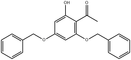 1-(2,4-bis (benzyloxy)-6-hydroxyphenyl) ethanone Struktur