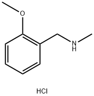 1-(2-Methoxyphenyl)-N-methylmethanamine hydrochloride Struktur