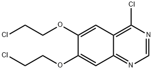 4-Chloro-6,7-bis-(2-chloroethoxy)quinazoline Structure