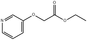 (ピリジン-3-イルオキシ)酢酸エチルエステル 化学構造式