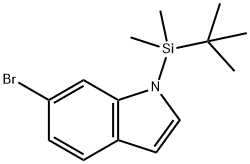 6-Bromo-1-(tert-butyldimethylsilyl)indole,184637-11-4,结构式