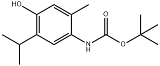 (4-Hydroxy-5-isopropyl-2-methyl-phenyl)-carbamic acid tert-butyl ester Structure