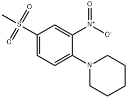 1-[4-(Methylsulfonyl)-2-nitrophenyl]piperidine Structure