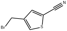 4-Bromomethyl-thiophene-2-carbonitrile 化学構造式