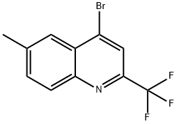 4-Bromo-6-methyl-2-(trifluoromethyl)quinoline Structure