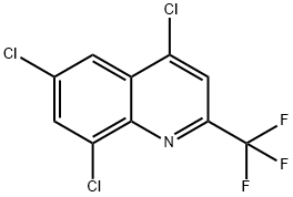 4,6,8-Trichloro-2-(trifluoromethyl)quinoline Structure