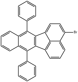 3-溴-7,12-二苯基苯并[K]荧蒽, 187086-32-4, 结构式