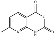7-メチル-1H-ピリド[2,3-D][1,3]オキサジン-2,4-ジオン 化学構造式