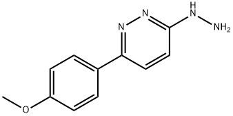 3-(p-Anisyl)-6-hydrazinopyridazine, 18772-76-4, 结构式