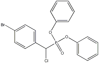 4-ブロモ-α-クロロベンジルホスホン酸ジフェニル 化学構造式