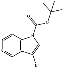 3-溴-1H-吡咯并[3,2-C]吡啶-1-甲酸叔丁酯,192189-16-5,结构式