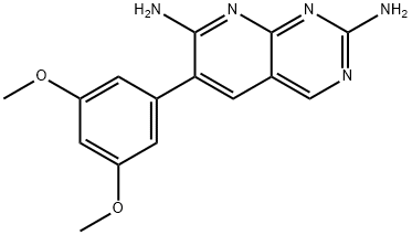 6-(3,5-Dimethoxyphenyl)pyrido[2,3-d]pyrimidine-2,7-diamine,192705-78-5,结构式