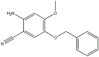 2-Amino-5-(benzyloxy)-4-methoxybenzonitrile Struktur