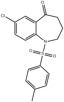7-氯-5-氧代-1-对甲苯磺酰基-2,3,4,5-四氢-1H-苯并氮杂卓,193686-76-9,结构式
