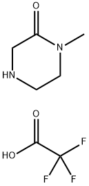 1-methylpiperazin-2-one trifluoroacetate Structure
