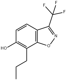 7-propyl-3-(trifluoromethyl)benzo[d]isoxazol-6-ol 化学構造式