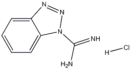 1H-ベンゾトリアゾール-1-カルボキシアミジン塩酸塩 化学構造式