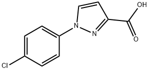 1-(4-chlorophenyl)-1H-pyrazole-3-carboxylic acid Struktur